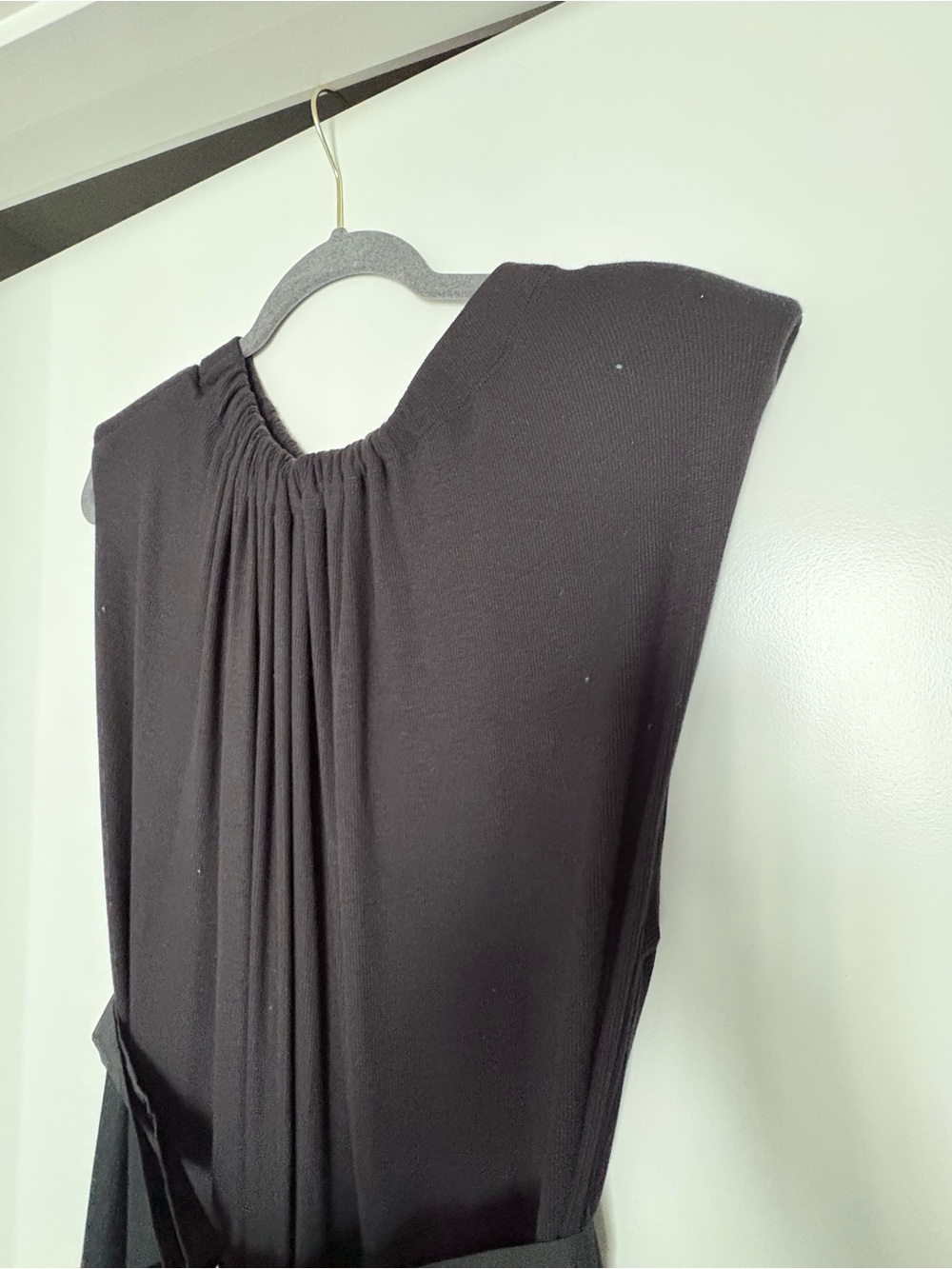 Something Navy Nikki Black Sleeveless Jumpsuit with Waist Bow - Picture 11 of 15